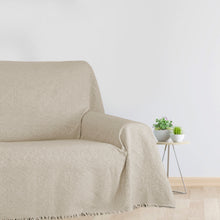 Cargar imagen en el visor de la galería, Colcha Plaid Multiusos, Jarapas para Sofá- Rayas Camel