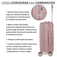 Cargar imagen en el visor de la galería, Maleta de Viaje de Cabina de Polipropileno, Resistente y Ruedas 360º- Nude