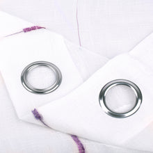 Cargar imagen en el visor de la galería, Cortinas Translúcidas Bordadas de un Visillo 2 Piezas- Lila