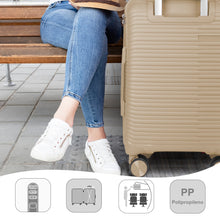 Cargar imagen en el visor de la galería, Juego de 2 Maletas de Viaje Cabina y Mediana- Arena