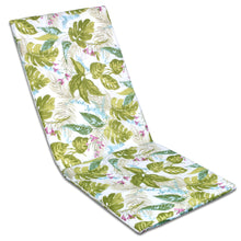 Cargar imagen en el visor de la galería, Cojín de Tumbona 120x50x3,5cm- Hojas Verde