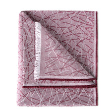 Cargar imagen en el visor de la galería, Colcha Plaid Multiusos, Jarapas para Sofá- Rayas Granate