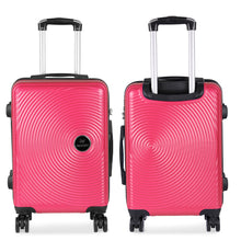 Cargar imagen en el visor de la galería, Maleta Círculos de Viaje Cabina, Mediana, Grande, rígida 100% ABS- Frambuesa