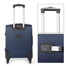 Cargar imagen en el visor de la galería, Juego de Maletas 3pcs Cabina, Mediana y Grande de Tela, Maleta Expandible- Azul Marino