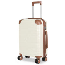Cargar imagen en el visor de la galería, Maleta de Viaje de Cabina de Polipropileno, Ruedas Dobles 360º- Hueso