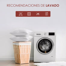 Cargar imagen en el visor de la galería, Almohada Ergonómica de Fibra Hueca Virgen Siliconada de Poliéster- 40x90cm