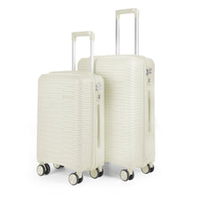 Cargar imagen en el visor de la galería, Juego de 2 Maletas de Viaje Cabina y Mediana- Hueso