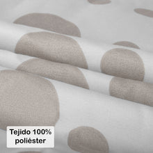 Cargar imagen en el visor de la galería, Juego de Funda Nórdica, 3 Piezas Cremallera Oculta - Círculos Marrón