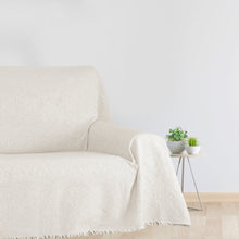 Cargar imagen en el visor de la galería, Colcha Plaid Multiusos, Jarapas para Sofá- Rayas Hueso