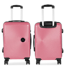 Cargar imagen en el visor de la galería, Maleta Círculos de Viaje Cabina, Mediana, Grande, rígida 100% ABS- Pink