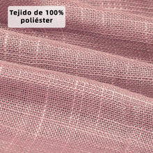 Cargar imagen en el visor de la galería, Cortinas de Salón Translúcidas, Lino, Modernas- Rosa