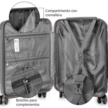 Cargar imagen en el visor de la galería, Juego de 2 Maletas de Viaje Cabina y Mediana- Arena