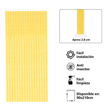 Cargar imagen en el visor de la galería, Cortinas de PVC para Interior o Exterior. Color Amarillo