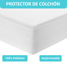 Cargar imagen en el visor de la galería, Protector de colchon Impermeable ajustable , maxima absorvencia - 105CM