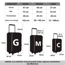 Cargar imagen en el visor de la galería, Juego de Maletas 3pcs Cabina, Mediana y Grande de Tela, Maleta Expandible- Rosa