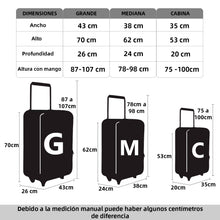 Cargar imagen en el visor de la galería, Juego de 3 Maletas de Viaje Cabina, Mediana y Grande de ABS - Azul