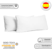 Cargar imagen en el visor de la galería, Almohada rellena de fibra hueca - 40 x 105 cm