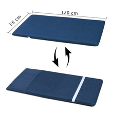 Cargar imagen en el visor de la galería, Cojín Tumbona Colchón 120x55x6cm . Ideal para Jardín, Piscina, Terraza- Azul
