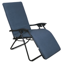 Cargar imagen en el visor de la galería, Cojín Tumbona Colchón 180x55x6cm . Ideal para Jardín, Piscina, Terraza- Azul