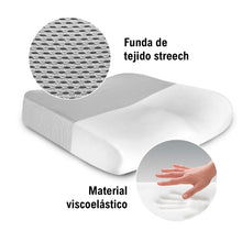 Cargar imagen en el visor de la galería, Cojín ortopédico Viscoelástico 42x43x8cm para Silla, Coche, Oficina.