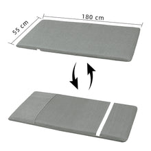 Cargar imagen en el visor de la galería, Cojín Tumbona Colchón 180x55x6cm . Ideal para Jardín, Piscina, Terraza- Gris