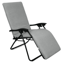 Cargar imagen en el visor de la galería, Cojín Tumbona Colchón 180x55x6cm . Ideal para Jardín, Piscina, Terraza- Gris