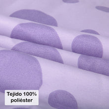 Cargar imagen en el visor de la galería, Juego de Funda Nórdica, 3 Piezas Cremallera Oculta - Círculos Lila