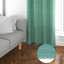 Cargar imagen en el visor de la galería, Cortinas de Salón Translúcidas, Lino, Modernas- Verde