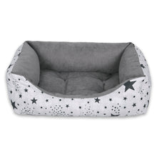 Cargar imagen en el visor de la galería, Cama para mascotas rellena de fibra - Estrellas - Pequeña