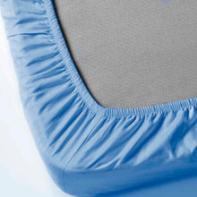 Cargar imagen en el visor de la galería, Sábana Bajera Ajustable 100% Poliéster, Elástica, Suave y Transpirable. Azul