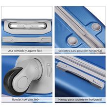 Cargar imagen en el visor de la galería, Maleta de estructura rígida - Mediana - Azul