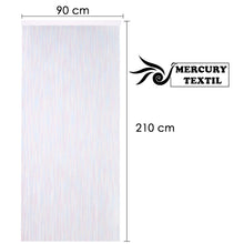 Cargar imagen en el visor de la galería, Medidas disponibles para las cortinas para interior o exterior de cordón de PVC de 90×210 cm en color arcoíris. Las medidas disponibles son 90×210 cm.