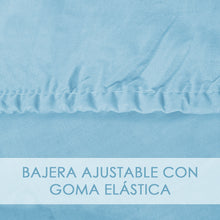 Cargar imagen en el visor de la galería, Juego Sábanas de Verano y Entretiempo 50% Algodón y 50% poliéster- Zig Zag Azul