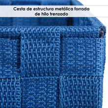 Cargar imagen en el visor de la galería, Pack de 3 Cajas de Almacenaje Decorativas- Azul
