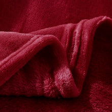 Cargar imagen en el visor de la galería, Manta Terciopelo Suave, Manta Coral- Burdeo