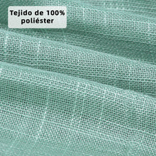Cargar imagen en el visor de la galería, Cortinas de Salón Translúcidas, Lino, Modernas- Verde