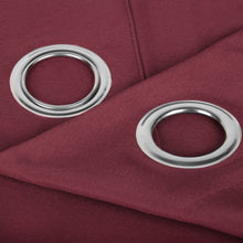 Cargar imagen en el visor de la galería, Cortinas Translúcidas de Salón 140x260cm, 2 Piezas- Granate