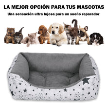 Cargar imagen en el visor de la galería, Cama para mascotas rellena de fibra - Estrellas - Pequeña