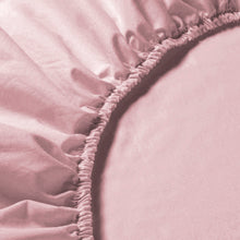 Cargar imagen en el visor de la galería, Sábana Bajera Ajustable 100% Poliéster, Elástica, Suave y Transpirable. Rosa