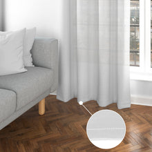 Cargar imagen en el visor de la galería, Cortinas Translúcidas de Salón 140x260cm, 2 Piezas- Blanco