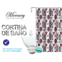Cargar imagen en el visor de la galería, Cortina de baño impermeable de diseño moderno - Corazón