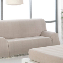 Cargar imagen en el visor de la galería, Colcha multiusos, plaid- Espiga Beige Camel