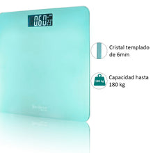 Cargar imagen en el visor de la galería, Báscula de Baño Digital ultrafina de vidrio templado para el baño con sensores de alta precisión, tecnología step-on y pantalla LCD