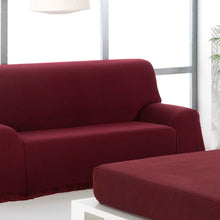 Cargar imagen en el visor de la galería, Colcha multiusos, plaid - Espiga Granate Negro