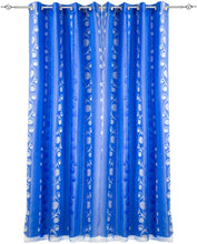 Cargar imagen en el visor de la galería, Cortinas Doble Visillos para Ventanas - 2 Piezas de 150x260cm (Azul)