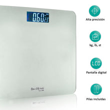 Cargar imagen en el visor de la galería, Báscula de Baño Digital ultrafina de vidrio templado para el baño con sensores de alta precisión, tecnología step-on y pantalla LCD