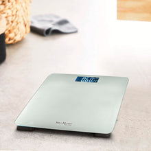Cargar imagen en el visor de la galería, Báscula de Baño Digital ultrafina de vidrio templado para el baño con sensores de alta precisión, tecnología step-on y pantalla LCD