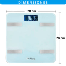 Cargar imagen en el visor de la galería, Báscula inteligente Analiza 8 Funciones, Monitores de Composición Corporal con App para Peso Corporal, Grasa, Agua, IMC, BMR, Masa Muscula