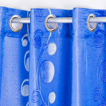 Cargar imagen en el visor de la galería, Cortinas Doble Visillos para Ventanas - 2 Piezas de 150x260cm (Azul)