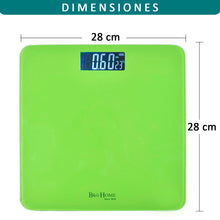 Cargar imagen en el visor de la galería, Báscula de Baño Digital ultrafina de vidrio templado para el baño con sensores de alta precisión, tecnología step-on y pantalla LCD